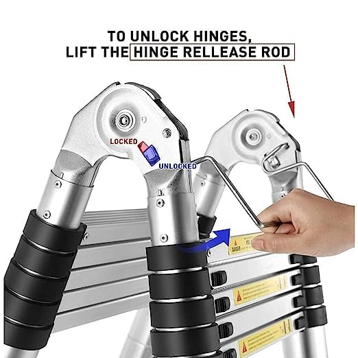 VTH Aluminium Telescopic Ladder Self-Supporting A-Type (15(7 * 7) ft) 3