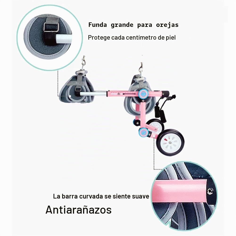 Silla De Ruedas Ajustable para Perros - para Perros Medianos/Grandes De 1 A 40 Libras - Aprobada por Veterinarios - Silla De Ruedas para Perros para Patas Traseras