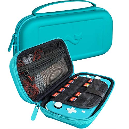 Preisvergleich Produktbild ButterFox Elite Tragetasche für Nintendo Switch Lite, integrierter Ständer, Aufbewahrungsmöglichkeit für Spiele und Zubehör, Türkis