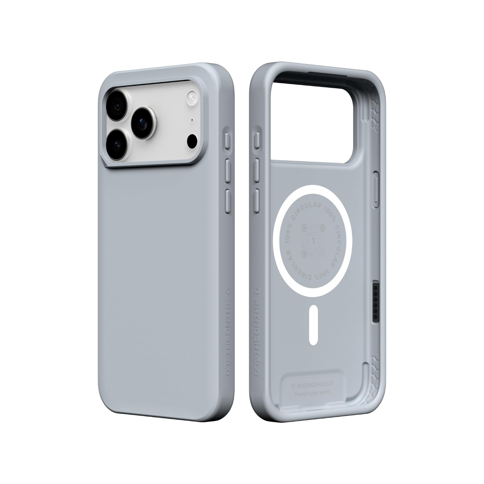 RHINOSHIELD Phone Case Compatible with MagSafe for iPhone 17 Pro Max | SolidX - Reinforced Shock-Absorbing Protection, Minimal and Slim Design with Military Grade Drop Protection - Ash Grey