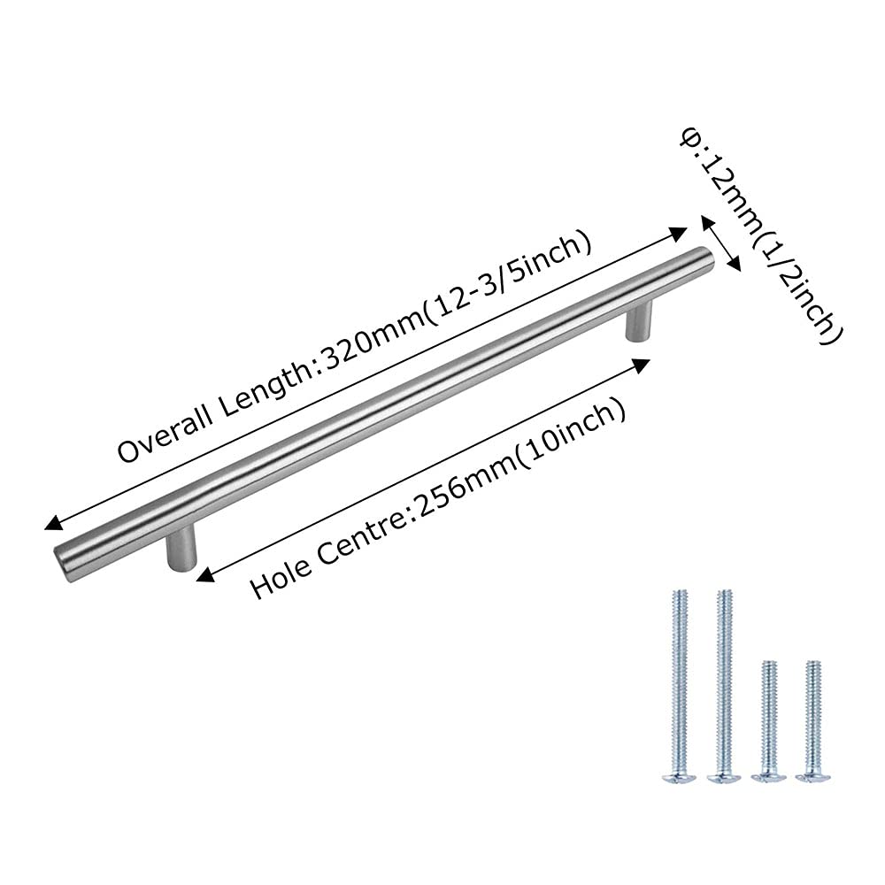 10 Maniglie Per Mobili In Acciaio Inox - Stile Vintage, Distanza Fori 128mm - Foto 3