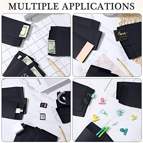 200 Pcs Cash Envelopes For Budgeting 3.5 X 6.5 Inch Tip Envelopes Black Envelopes Coin Mailing Envelopes With Gummed Flap For Coin Budgeting Check Gifts Cards Jewelry Small Items, Black #TOP3