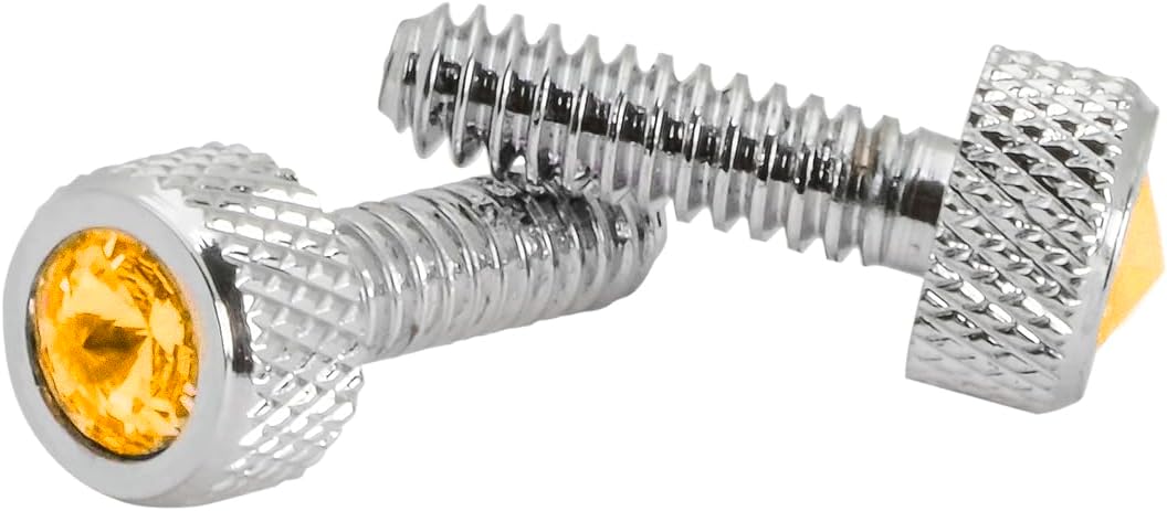 GG Grand General 67270 Chrome Dash Screw w/Amber Crystal for Western Star Constellation