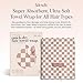 Kitsch XL Microfiber Hair Towel Wrap for Women – Ultra Absorbent Microfiber Towel for Wet, Curly, Long or Short Hair – Quick Dry, Anti-Frizz Hair Wrap – Terracotta Checkered, 40x24 inches