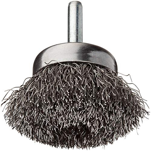 Brosse en fil à tige Weiler en acier serti flexible à manche rond