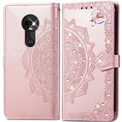 BIIULHCI Handyhülle Tasche für Motorola Moto G7/G7 Plus Hülle,PU Lederhülle Wallet Flip Case Standfunktion Kartenfach Schutzhülle Klapphülle für Motorola Moto G7/G7 Plus Cover