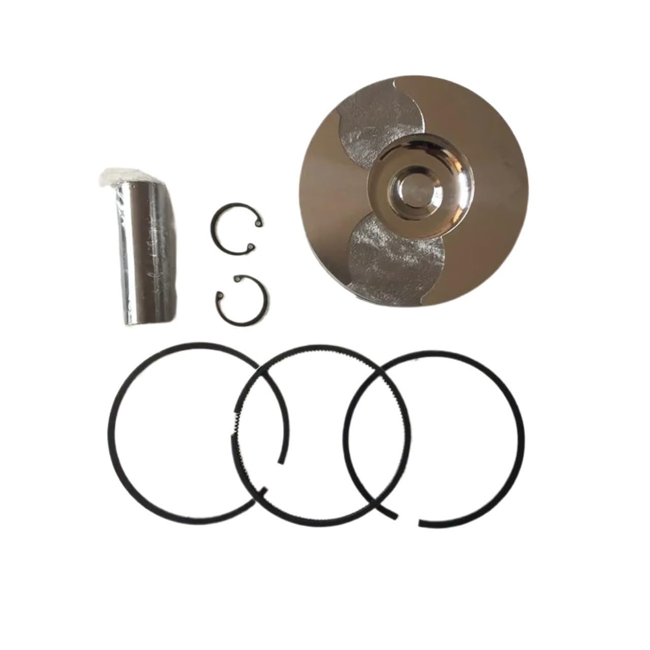 Kit pistone e fasce elastiche (incl. pistone, fascia elastica, spinotto, anello elastico) for motore diesel raffreddato ad aria 186FA 186 186F L100 9HP, generatore 5~5KW