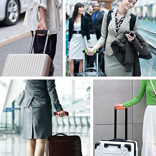 Image of Vigorport 2 Pack Luggage Handle Wrap, Bright Comfortable Luggage Identifiers /Tags /Markers /Grips for Suitcases Unique Travel Accessories (Green, 2 Pack)