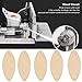 Oumefar 100pcs Beech Wood Biscuits, Jointing Strength, Solid Wood Docking Tool for Tighter Bonding with Glue, Better Adhesive Performance, Smaller Shrinkage Rate (10#)