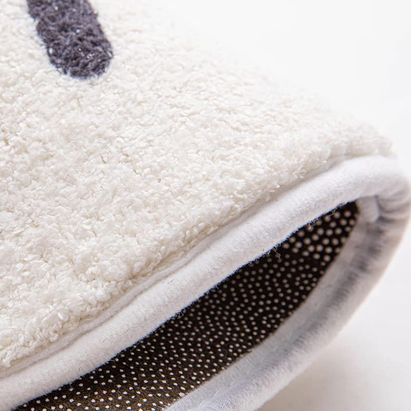 Tapis de sol absorbant en coton et paillasson d'entrée à carreaux