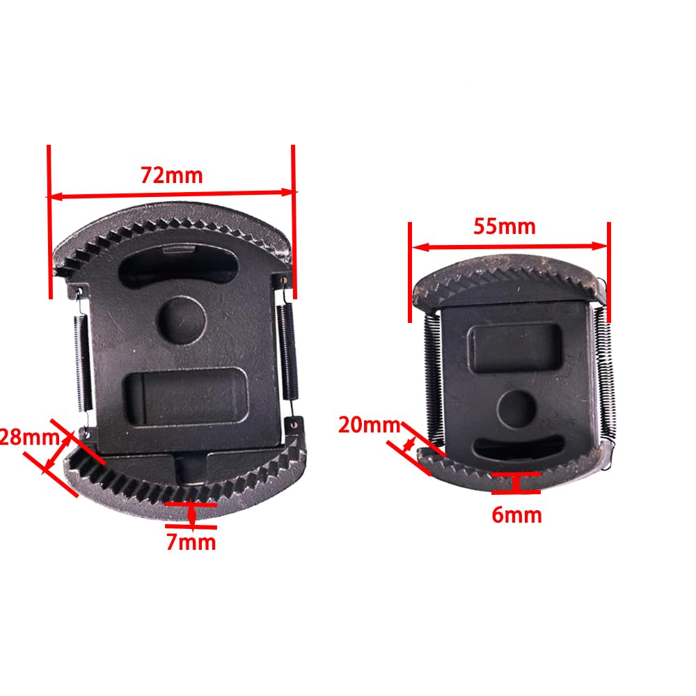 Harnstofffilter Kit 60–80/80–105 mm universell verstellbarer Zweibacken-Ölfilterschlüssel-Satz für Entfernen von Stahl, Kraftstoff, PKW, LKW, Motorrädern(80-105mm)