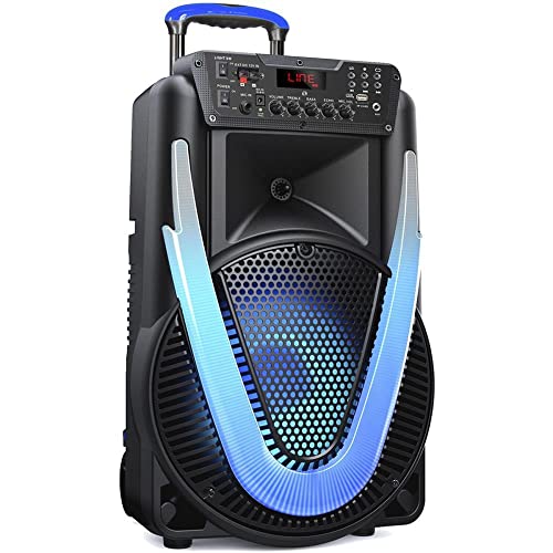 Multilaser CAIXA DE SOM SUNNY II 500W 12 POLEGADAS BT/AUX/SD/USB/FM/LED SP395, preto