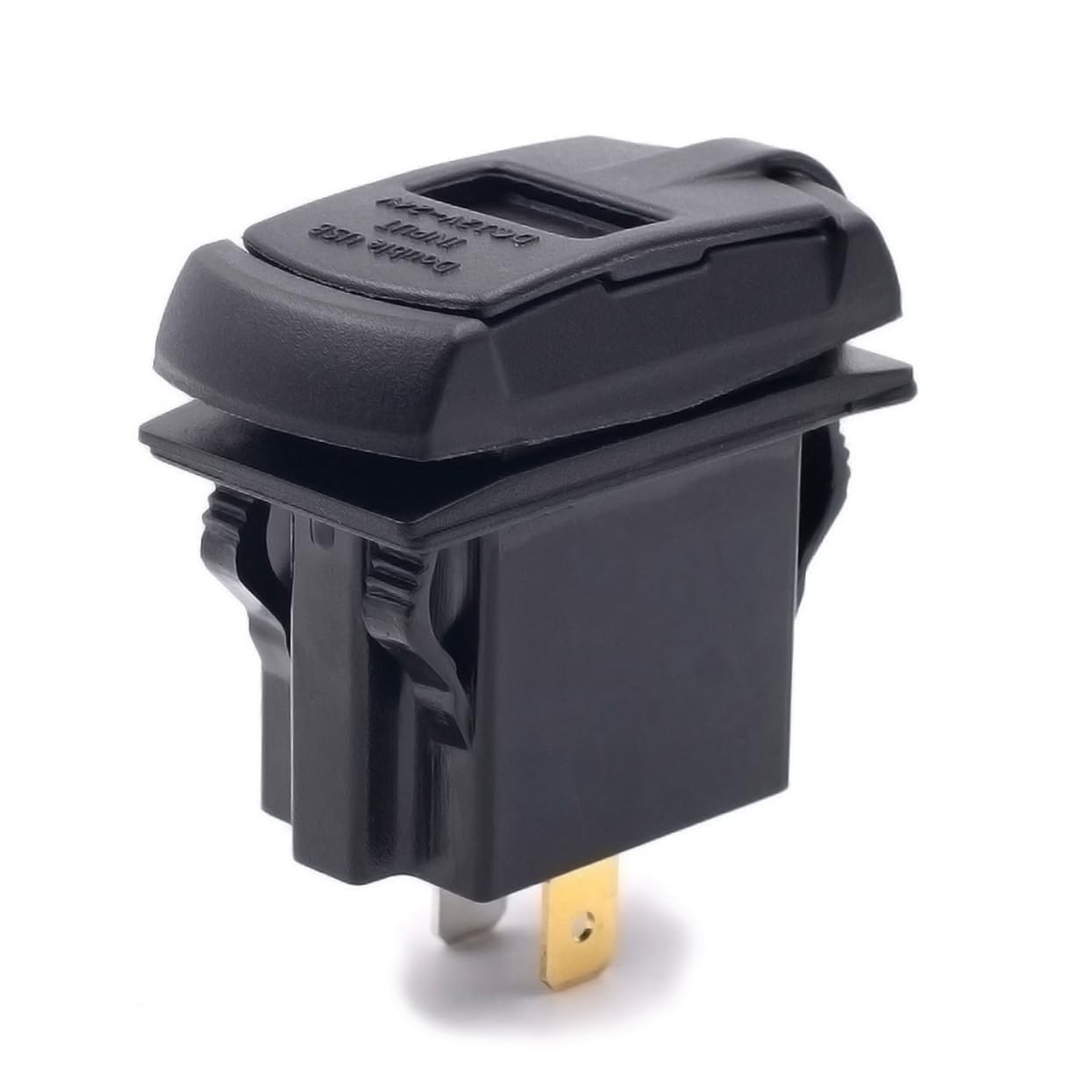 Cargador USB doble para coche Alipis con voltímetro impermeable de nylon 5V 4.2A 5