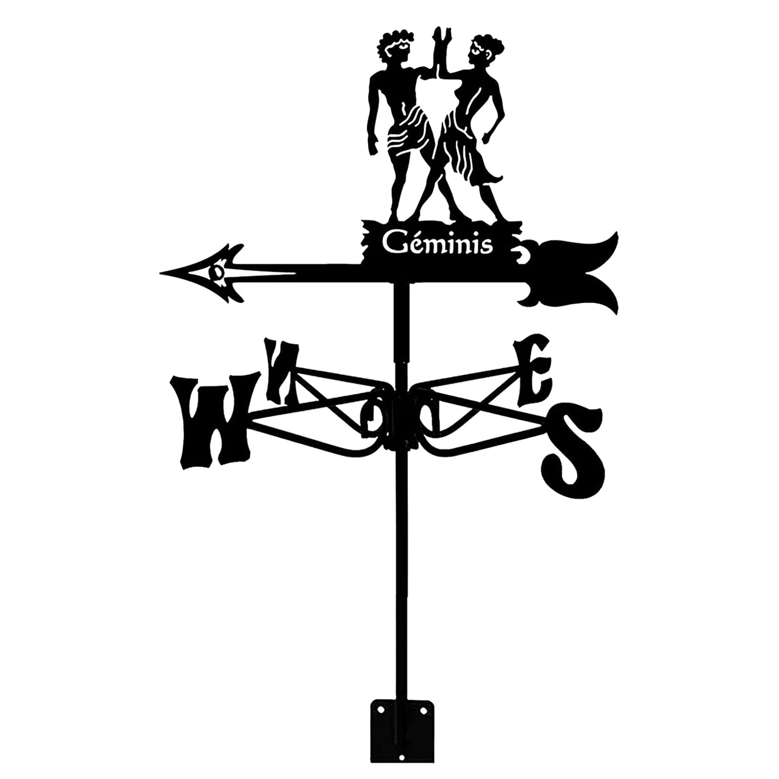 TAXXII Weather Vane Stainless Steel Wind Direction Indicator Weathercock for Garden Yard Ornament/Badger/35 * 50Cm