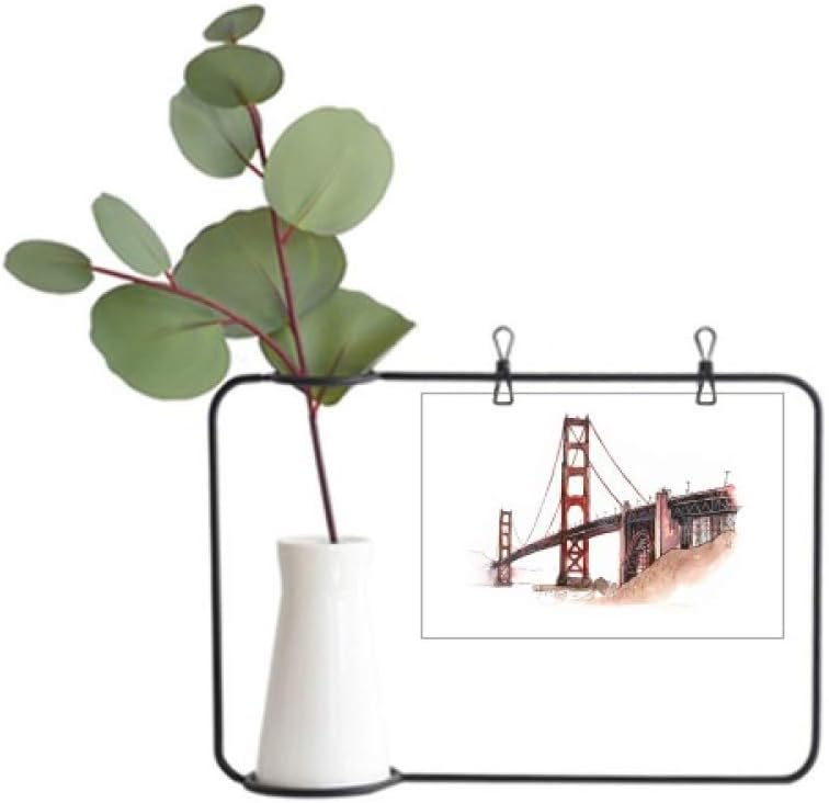Bestchong en gate Bridge in America California Metal Picture Frame cerac vase Decor