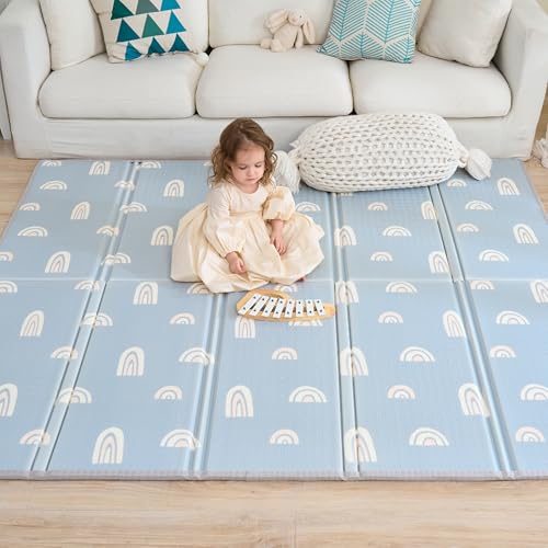 Tapis D'éveil Bébé Pliable Epais Réversible 180x200x1.5cm - Tapis...