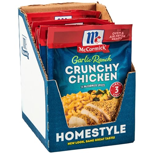 McCormick Garlic Ranch Crunchy Chicken Seasoning Mix, 1.25oz, 12 pouches