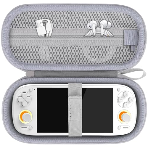 khanka Stroage Case for Anbernic RG VITA Pro / RG VITA /Retroid Pocket 6 / Retroid Pocket 5 /Retroid Pocket G2/Retroid Pocket 4 Retro Handheld Game Console & Accessories,Case Only（White）