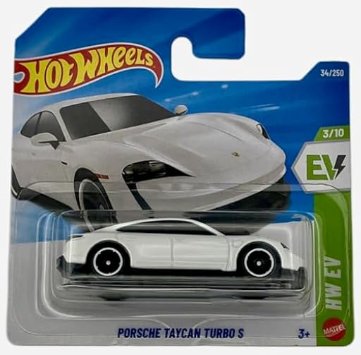 Hot Wheels - Porsche Taycan Turbo S - JJJ05 - HW EV 3/10 - blanco - Coupe Porsche con licencia a escala 1:64 - Mattel 2026 (34/250) - Coche deportivo eléctrico - Modelo con licencia | Ya disponible en tu tienda friki favorita! En mundofriki.es! Hot Wheels - Porsche Taycan Turbo S - JJJ05 - HW EV 3/10 - blanco - Coupe Porsche con licencia a escala 1:64 - Mattel 2026 (34/250) - Coche deportivo eléctrico - Modelo con licencia | Ya disponible en tu tienda friki favorita! En mundofriki.es!