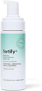 Sponsored Ad - Fortify Hydrating Foaming Facial Cleanser with Hyaluronic Acid & Aloe - Purifying Face Wash - Vegan, Fragra...