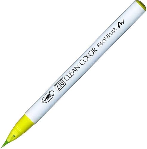 Zig Clean color real Brush Marker Amarillo y Verde
