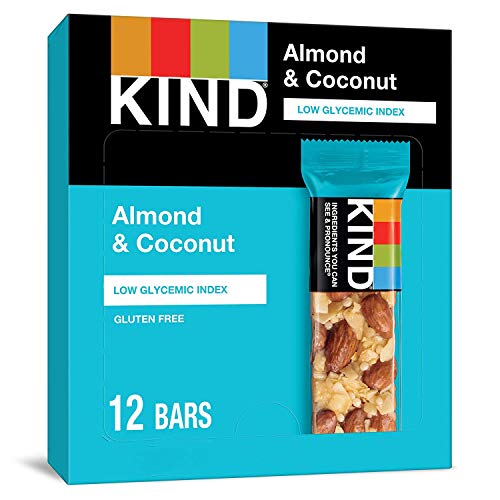 KIND Bars, Almond & Coconut, Gluten Free, 1.4 Ounce, 12 Count, 1 Pack of 12
