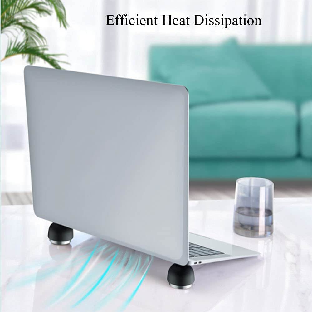 Supporto Per Laptop Pieghevole In Lega Di Zinco - Alza PC Portatile Per Ventilazione E Ergonomia | Adesivo Nano Riusabile - Foto 7