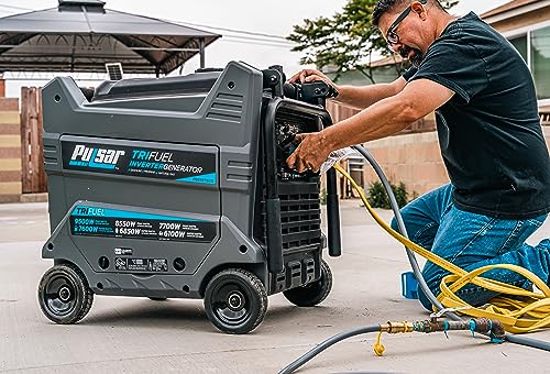 Pulsar GS95TISCO 9500W Tri Fuel Gasoline Propane Natural Gas Portable Inverter Generator W/Remote Start & Co Sentry thumb #9
