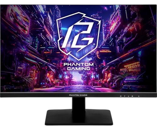 Moniteur ASROCK PG27FFX1B, 27", FHD (1920 x 1080), 520Hz, 1000:1,1 MS, 2HDMI+1DP, WiFi + 3USB3.2, WiFi, Haut-parleurs, Plat, Noir