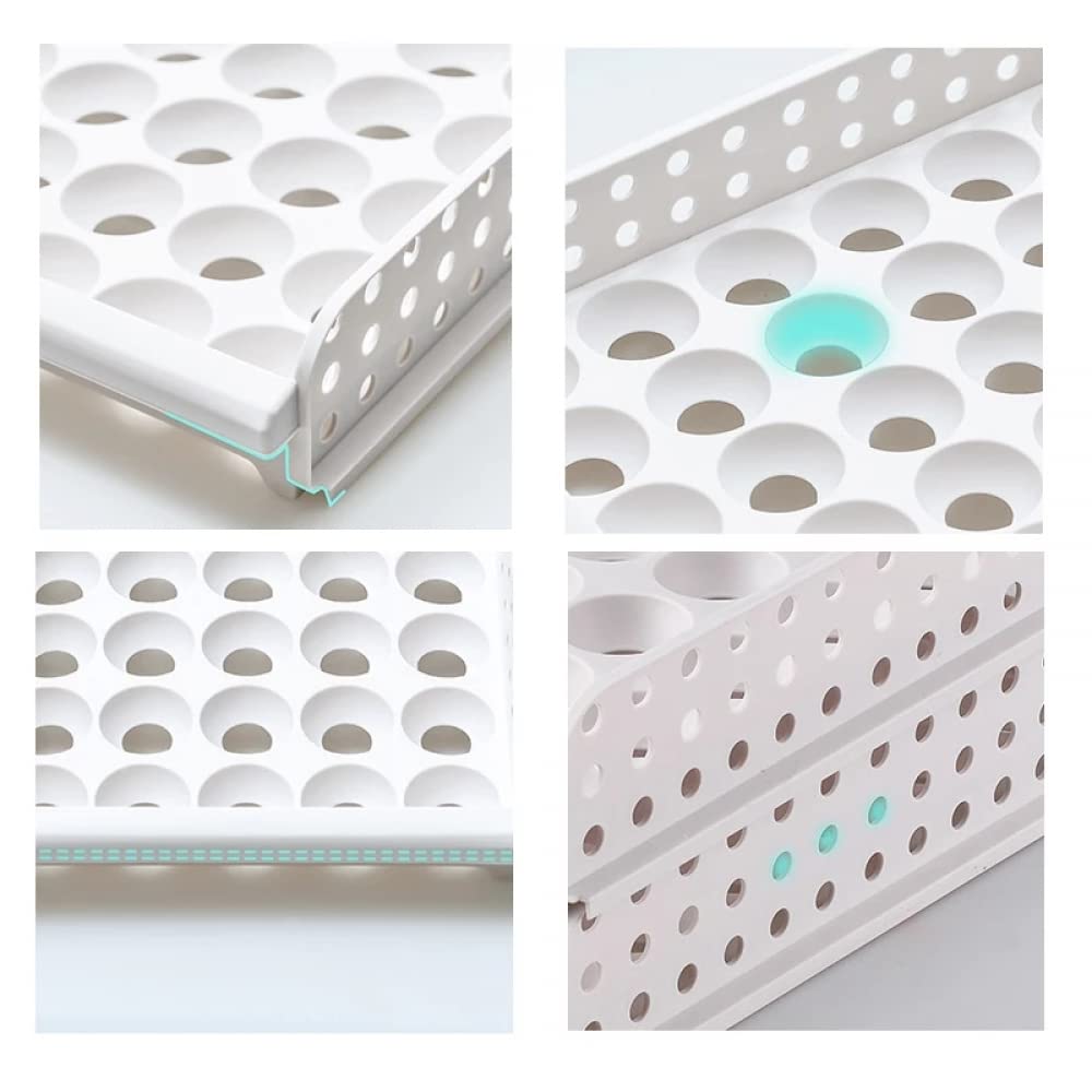 YXSH Caja De Almacenamiento De Rejilla para Huevos para El Hogar Cajón Apilable De Múltiples Capas Cocina De Plástico Soporte para Rejilla De Almacenamiento De Huevos De 30 Compartimentos