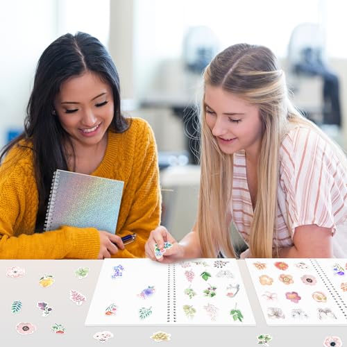 Álbum reutilizable para pegamento con 40 páginas (puntos) | Álbum organizador de pegamento con cubierta holográfica A5, libro de colección y almacenamiento de pegamentos con 40 hojas de papel liberador en blanco para adultos miniatura 6