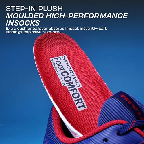 Image of Nivia HY-Energy 2.0 Badminton Shoes for Men, Duofoam Cushion, Breathable Mesh, Non Marking Sole, Ideal for Badminton, Volleyball, Squash, Table Tennis, Pickleball