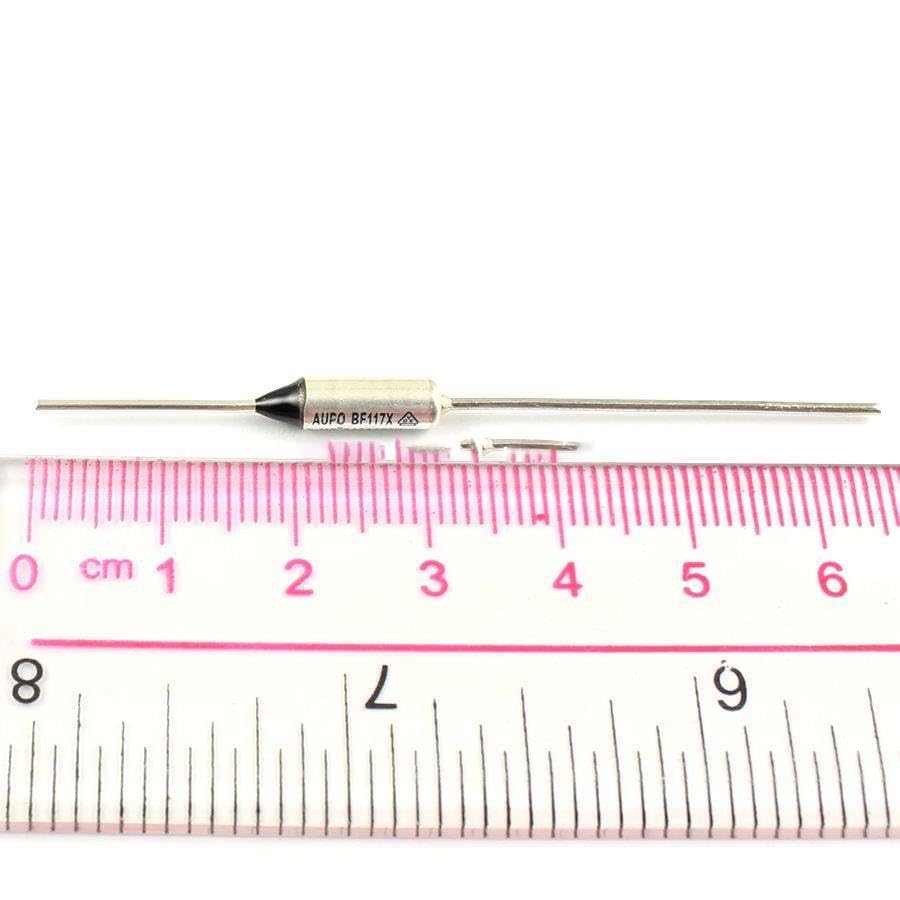 10 Pcs Thermal Fuse Cutoff TF 117 Degree 250V 16A BF117X