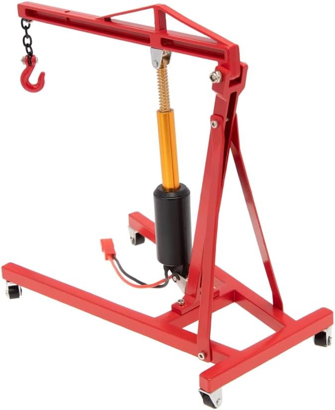 Metal Electric Engine Maintenance Bracket Engine Stand for 1/10 RC Crawler Car TRX4 Axial SCX10,Red
