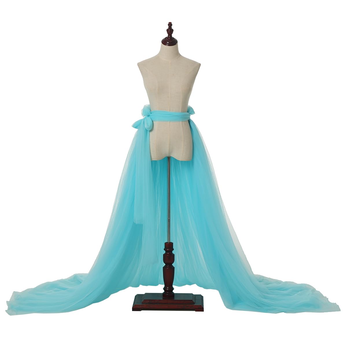 GRACEART Jupe Longue de Mariée en Tulle pour Femme avec Nœud pour Mariage