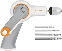 Vista 1 de Fiskars Crafts DIY Precision Hand Drill, Grey, White/Gray