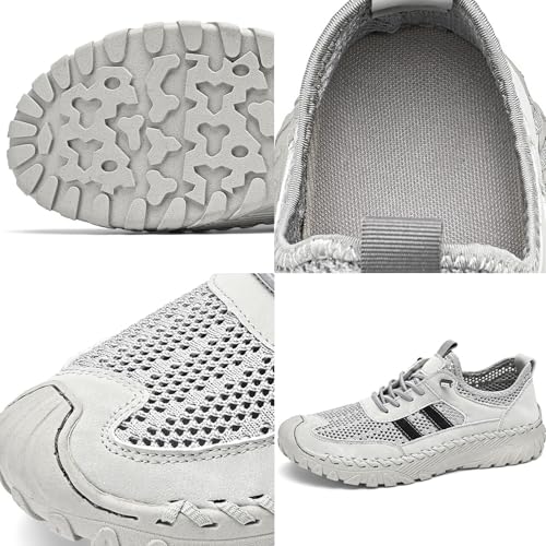 Zenfaze Orthopedic Shoes for Men, Slip-On Orthopedic Leather Hiking Shoes, Arch Support - Breathable Light Non-Slip2