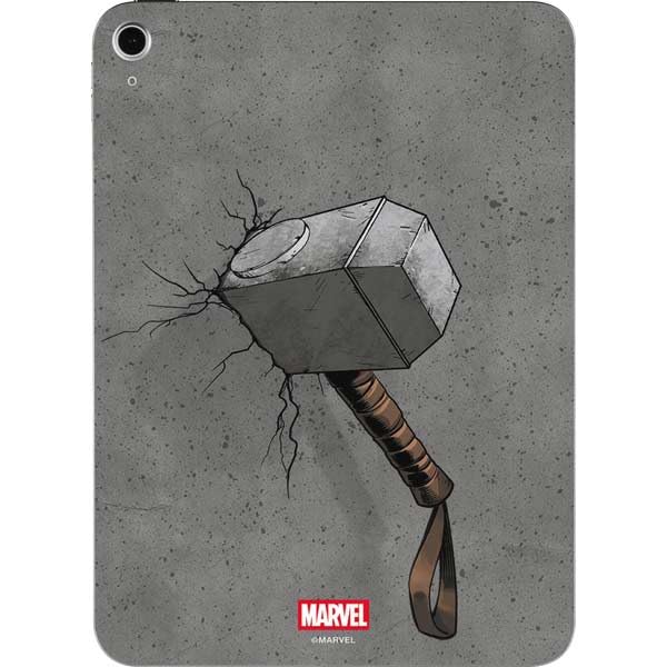Skinit Decal Tablet Skin Compatible with iPad 11th Gen (2025) - Officially Licensed Marvel Thor Thors Hammer Mjolnir Design