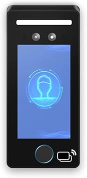 Clocking in Machine, 5 Inch Face Recognition Biometric Machine Access Control Face Employee Attendance System Time Clock,Attendence Machine,Zy u5t 4g 1