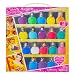 Townley Girl Disney Princess Super Sparkly Peel-Off Nail Polish Deluxe Set for Girls, 18 Colors