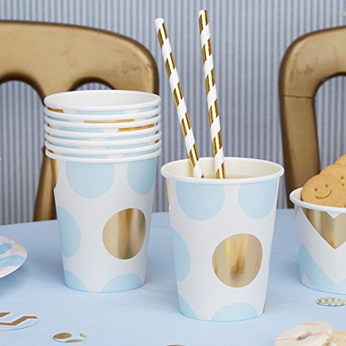 Pappbecher Zickzack lila gold 250 ml 8 Stück