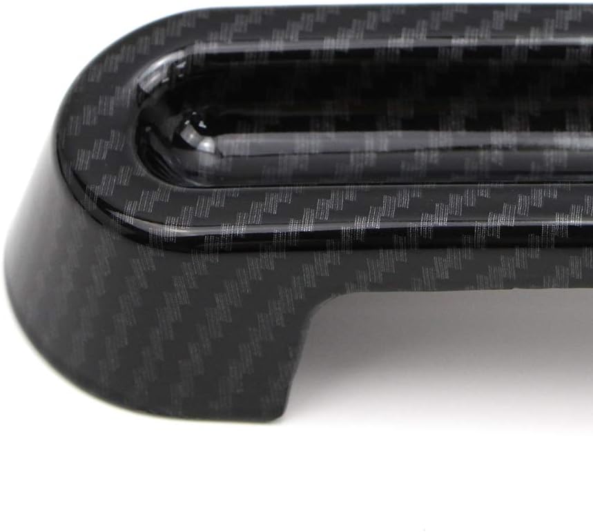 Dreamseek 10Pcs Exterior Door Handle Cover Compatible with Jeep Wrangler JK 2007-2018, Dodge Nitro 2007–2011 ABS Carbon Fiber Pattern Decoration Front Rear Protector Trim w/o Smart Keyhole