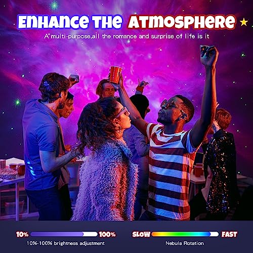 Astronaut Star Projector Night Light - Space Projector Galaxy Starry Nebula Ceiling Projection Lamp With Timer, Remote And 360°Adjustable, Gift For Kids Adults For Bedroom, Gaming Room Decor Aesthetic #TOP4