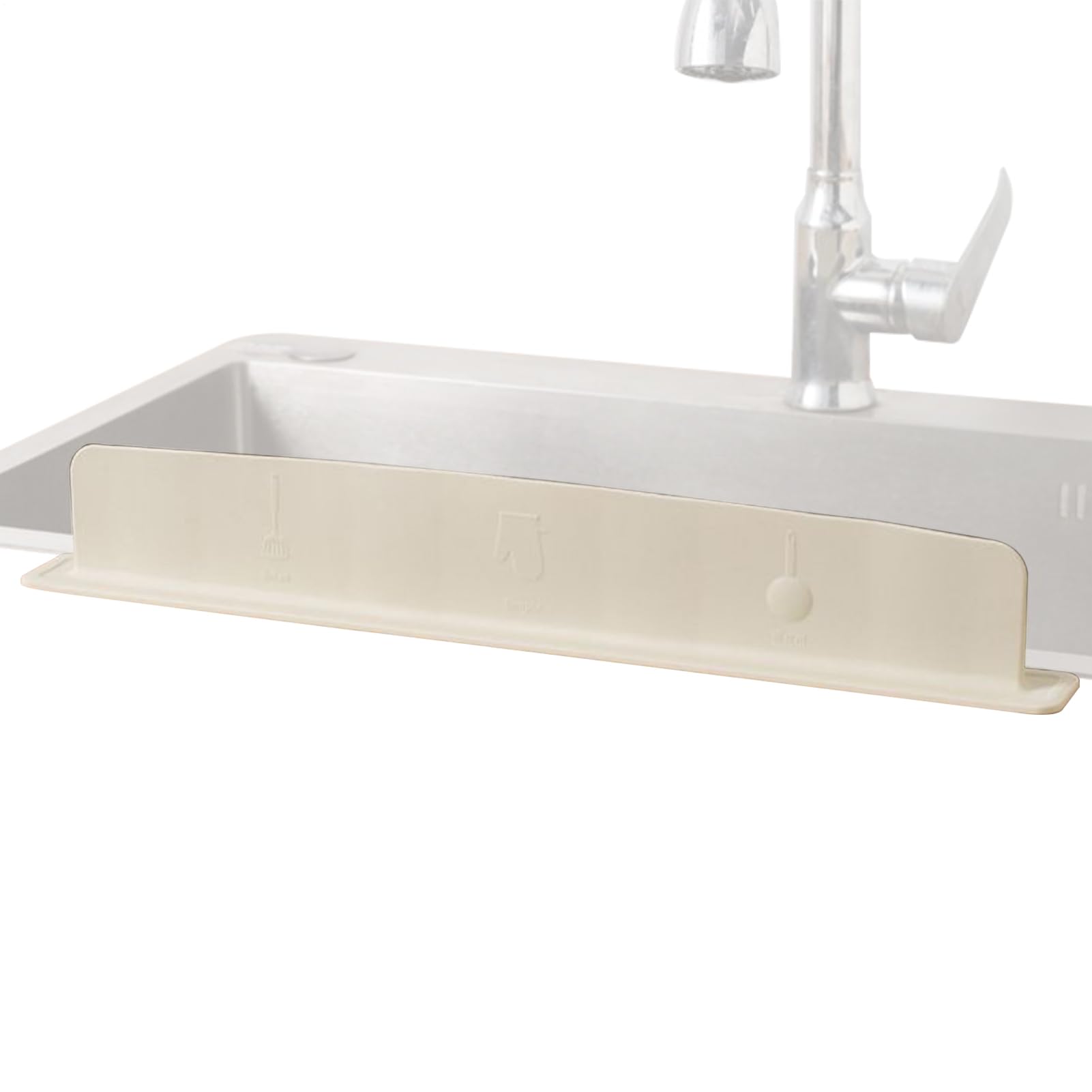 Protection anti-éclaboussures en silicone pour lavabo et entretien du comptoir