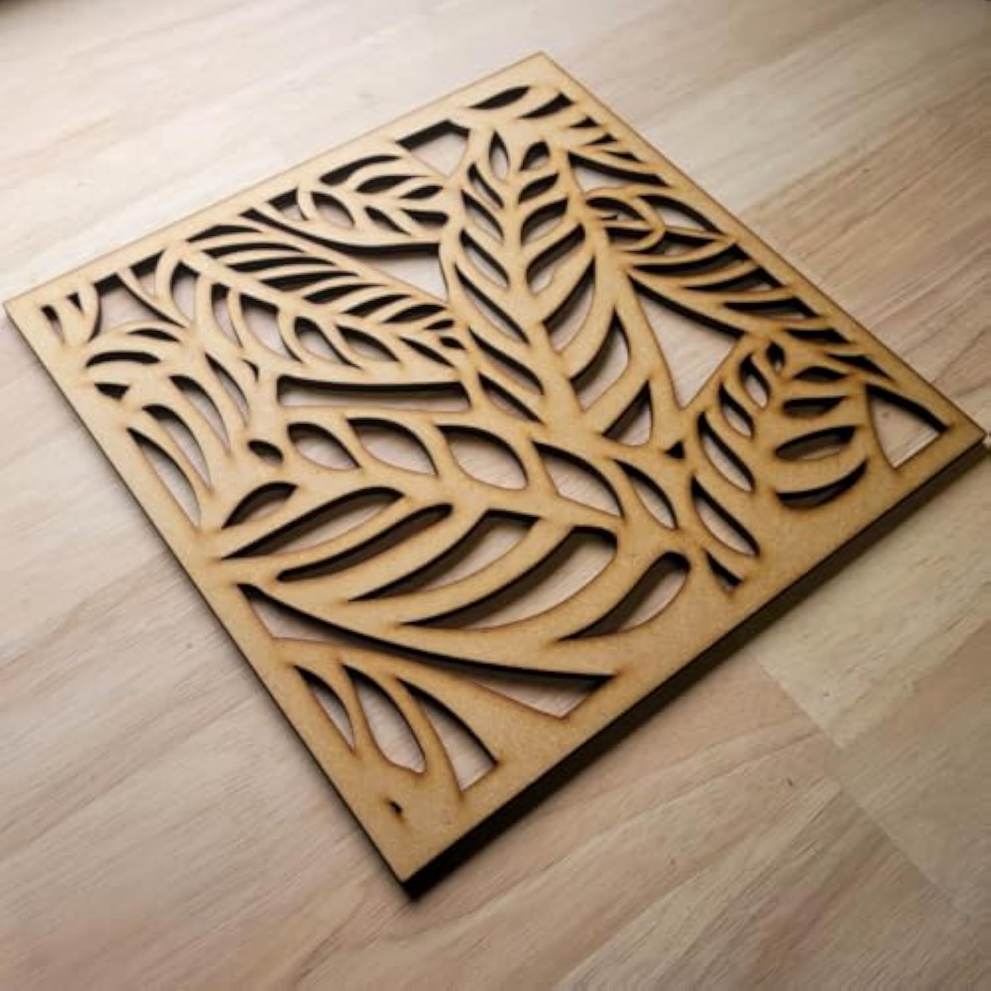 Fern Leaf Grille Radiator Cover Decorative MDF Panel