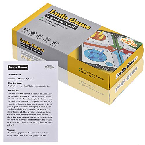 Quadpro Magnetic Ludo Board Game Set With Folding Board Classic Travel Games For Kids And Adults thumb #5