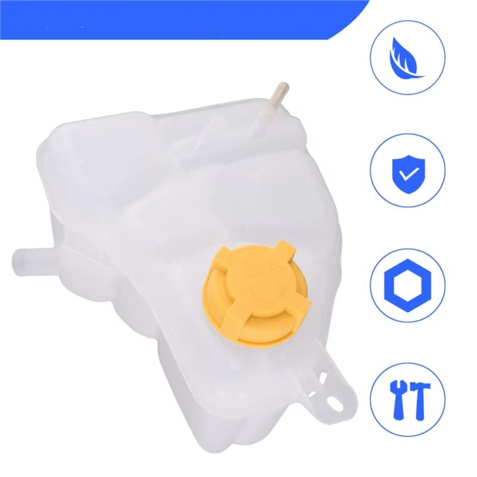 Depósito Radiador Compatible Con Ford Para EcoSport 2004-2012 Tanque De Expansión Agua Del Depósito Refrigerante Motor Coche Cubierta 2S658K218BB 2S652K218AC