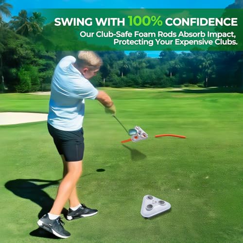 Golf Swing Training Aid with Alignment Discs