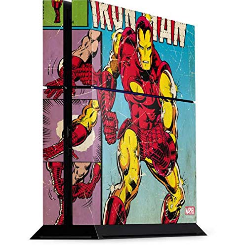 Skinit Decal Gaming Skin for PS4 Console - Officially Licensed Marvel/Disney Marvel Comics Ironman Design