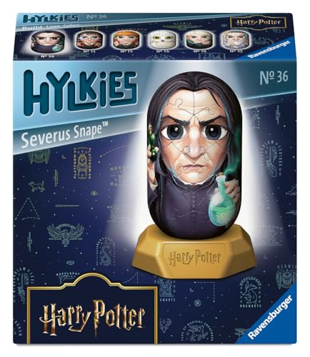 Ravensburger - Puzzle 3D Hylkies - Édition Harry Potter - Figurine n°36 Severus Rogue - Adultes et Enfants - 54 pièces numérotées à Assembler sans Colle - Support Inclus - Harry Potter - 12008023
